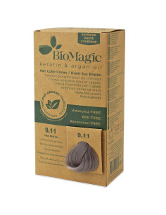 FARBA DO WŁOSÓW INTENSYWNY POPIELATY BARDZO JASNY BLOND (9.11) 250 g - BIOMAGIC