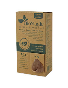FARBA DO WŁOSÓW BARDZO JASNY BEŻOWY BLOND (9.72) 250 g - BIOMAGIC