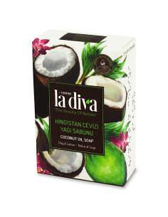 MYDŁO W KOSTCE KOKOS 100 g - LA DIVA