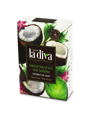 MYDŁO W KOSTCE KOKOS 100 g - LA DIVA
