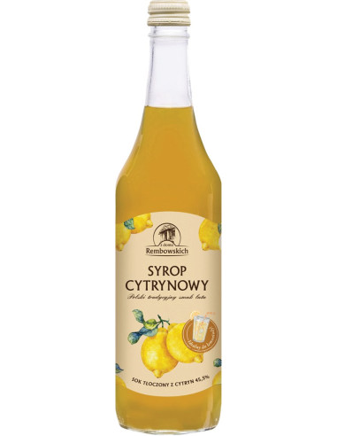 SYROP CYTRYNOWY 500 ml - REMBOWSCY