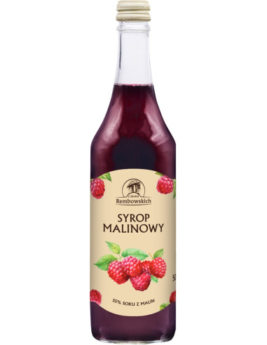 SYROP MALINOWY 500 ml - REMBOWSCY