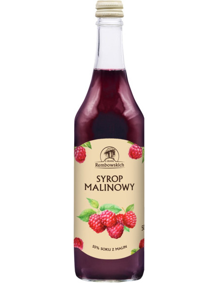 SYROP MALINOWY 500 ml - REMBOWSCY
