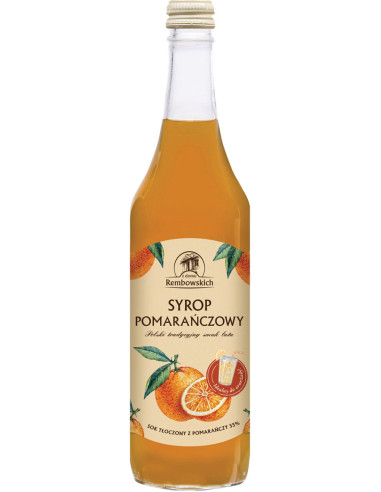 SYROP POMARAŃCZOWY 500 ml - REMBOWSCY
