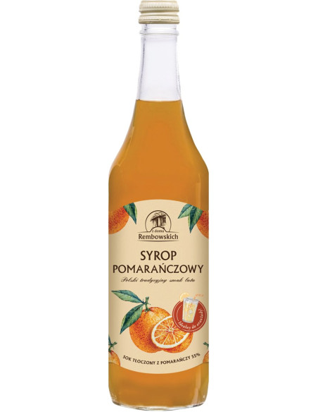 SYROP POMARAŃCZOWY 500 ml - REMBOWSCY
