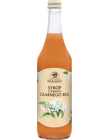 SYROP Z KWIATÓW CZARNEGO BZU 500 ml - REMBOWSCY
