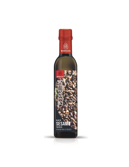 OLEJ SEZAMOWY (Z PRAŻONYCH NASION) TŁOCZONY NA ZIMNO BIO 250 ml - BORDONI (ECONATURE)
