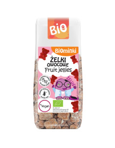 ŻELKI OWOCOWE BEZ DODATKU CUKRÓW BEZGLUTENOWE BIO 75 g - BIOMINKI