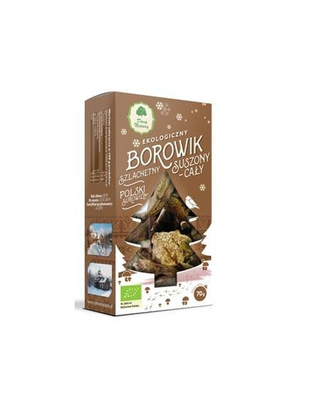 BOROWIK SZLACHETNY SUSZONY CAŁY BIO 70 g - DARY NATURY (PRODUKT SEZONOWY)
