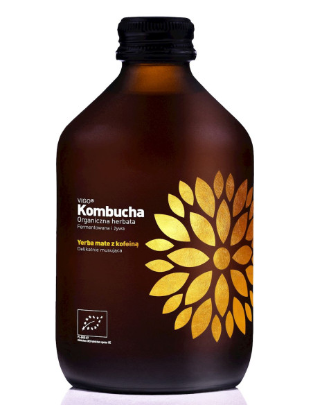 KOMBUCHA Z YERBA MATE BEZGLUTENOWA BIO 330 ml - VIGO