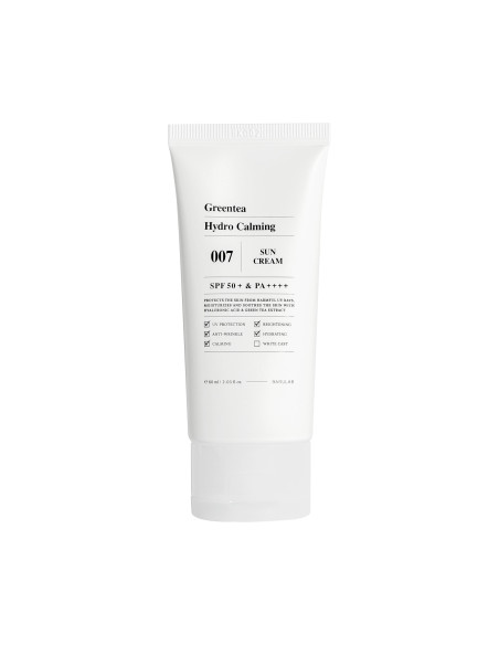 KREM PRZECIWSŁONECZNY KOREAŃSKI NAWILŻAJĄCY ZIELONA HERBATA SPF 50+ 60 ml - BARULAB
