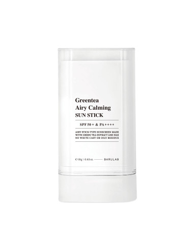 KREM PRZECIWSŁONECZNY KOREAŃSKI W SZTYFCIE ZIELONA HERBATA SPF 50+ 18 g - BARULAB