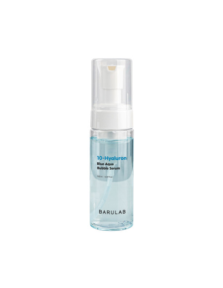 SERUM KOREAŃSKIE DO TWARZY BĄBELKOWE Z 10 RODZAJAMI KWASU HIALURONOWEGO 150 ml - BARULAB