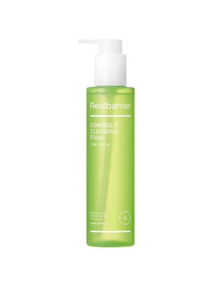 PIANKA KOREAŃSKA DO TWARZY CONTROL-T OCZYSZCZAJĄCA REGULUJĄCA WYDZIELANIE SEBUM 200 ml - REAL BARRIER