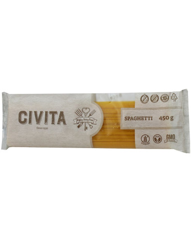 MAKARON (KUKURYDZIANY) SPAGHETTI BEZGLUTENOWY 450 g - CIVITA