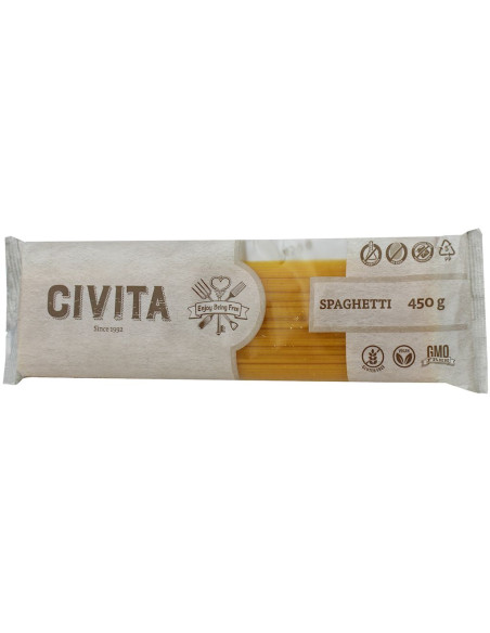MAKARON (KUKURYDZIANY) SPAGHETTI BEZGLUTENOWY 450 g - CIVITA