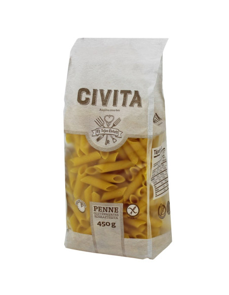 MAKARON (KUKURYDZIANY) PENNE BEZGLUTENOWY 450 g - CIVITA