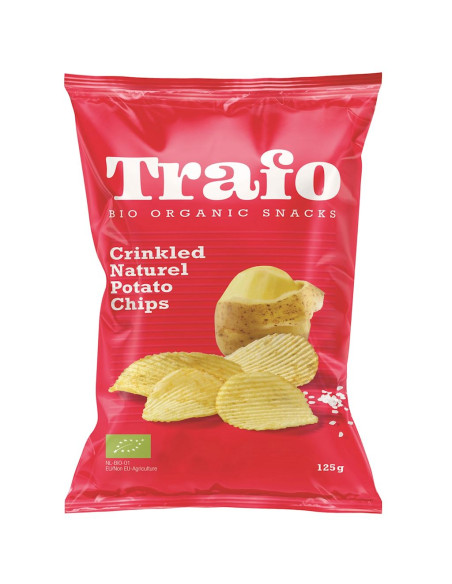 CHIPSY ZIEMNIACZANE KARBOWANE SOLONE BIO 125 g - TRAFO