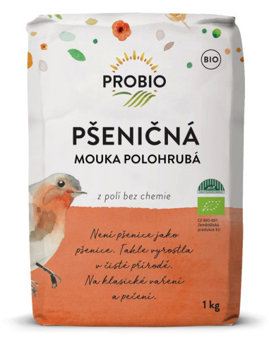 MĄKA PSZENNA KRUPCZATKA TYP 450 BIO 1 kg - PROBIO