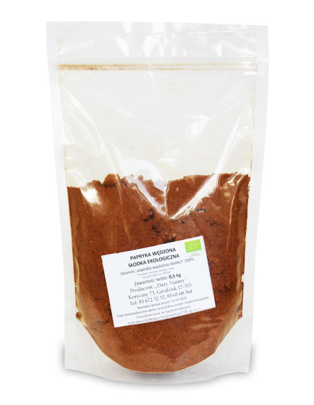 PAPRYKA SŁODKA WĘDZONA BIO 500 g - HORECA (DARY NATURY)