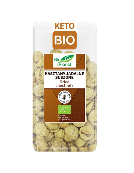 KASZTANY JADALNE SUSZONE BEZGLUTENOWE BIO 400 g - BIO PLANET