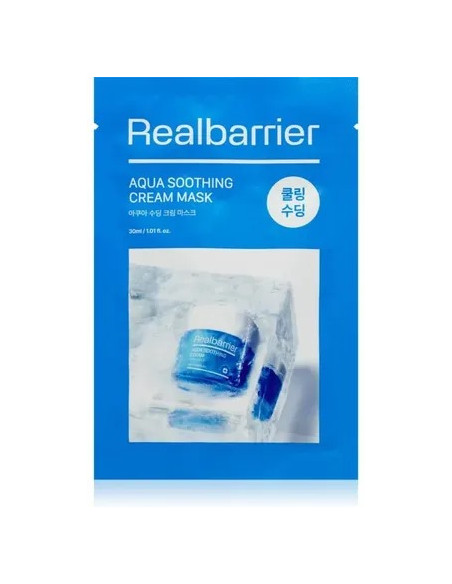 MASECZKA KOREAŃSKA W PŁACHCIE AQUA SOOTHING CREAM 30 ml - REAL BARRIER