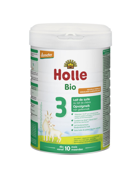 MLEKO KOZIE 3 NASTĘPNE DLA NIEMOWLĄT PO 6 MIESIĄCU DEMETER BIO 800 g - HOLLE