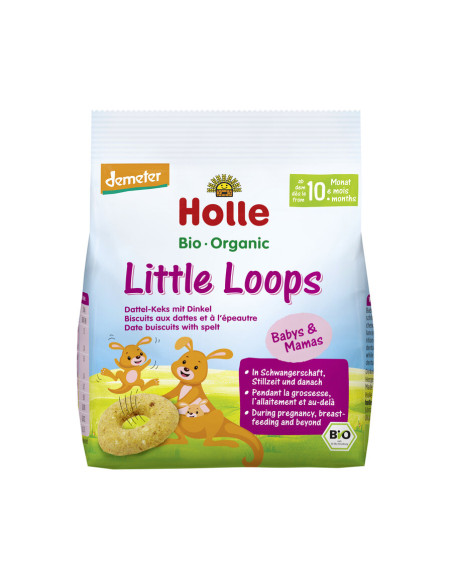 CIASTECZKA ORKISZOWO - DAKTYLOWE OD 10 MIESIĄCA DEMETER BIO 80 g - HOLLE