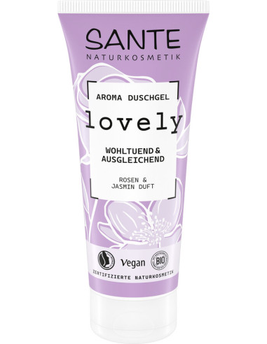 ŻEL POD PRYSZNIC LOVELY RÓŻA I JAŚMIN ECO 200 ml - SANTE