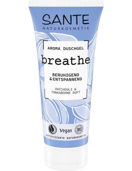 ŻEL POD PRYSZNIC BREATHE PACZULA I FASOLA TONKA ECO 200 ml - SANTE