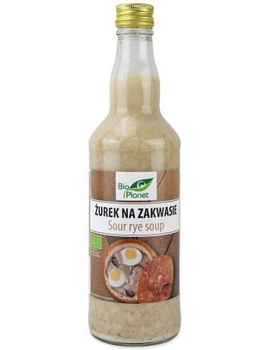 ŻUREK NA ZAKWASIE NIEPASTERYZOWANY BIO 500 ml - BIO PLANET