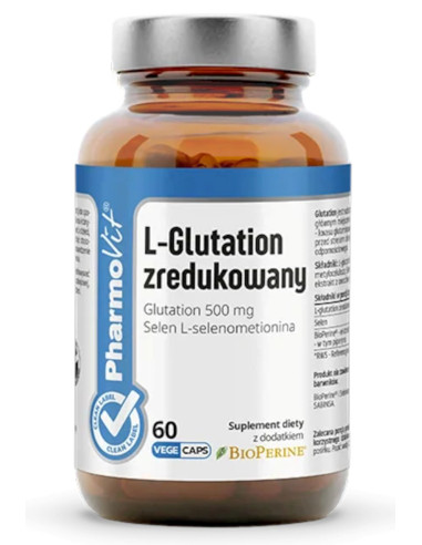 L-GLUTATION ZREDUKOWANY BEZGLUTENOWY 60 KAPSUŁEK - PHARMOVIT (CLEAN LABEL)