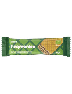 WAFELEK Z SAMOPSZY Z KREMEM MLECZNO - KAKAOWYM BIO 30 g - HARMONICA