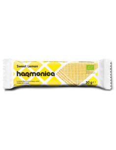 WAFELEK Z SAMOPSZY Z KREMEM MLECZNO - CYTRYNOWYM BIO 30 g - HARMONICA