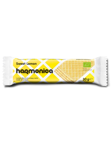 WAFELEK Z SAMOPSZY Z KREMEM MLECZNO - CYTRYNOWYM BIO 30 g - HARMONICA