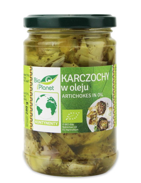 KARCZOCHY W OLEJU BIO 280 g (150 g) - BIO PLANET
