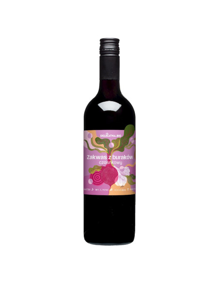 ZAKWAS Z BURAKÓW CZOSNKOWY BIO 750 ml - DELIKATNA