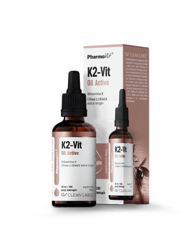 WITAMINA K2 W KROPLACH (75 mcg) BEZGLUTENOWA 30 ml - PHARMOVIT (CLEAN LABEL)