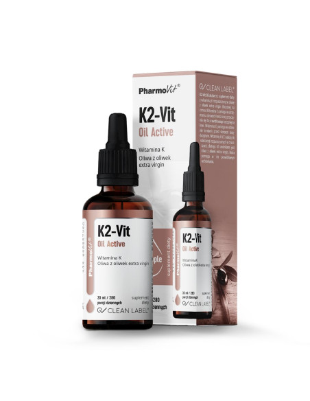 WITAMINA K2 W KROPLACH (75 mcg) BEZGLUTENOWA 30 ml - PHARMOVIT (CLEAN LABEL)