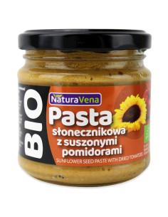 PASTA SŁONECZNIKOWA Z SUSZONYMI POMIDORAMI  BIO 185 g  - NATURAVENA