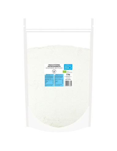 MĄKA RYŻOWA PEŁNOZIARNISTA BEZGLUTENOWA BIO 4 kg - HORECA (BIO PLANET)