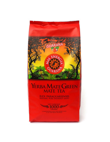 YERBA MATE GREEN MAS ENERGIA GUARANA 1 kg - YERBA MATE GREEN