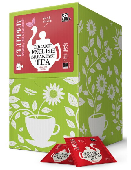 HERBATA CZARNA ENGLISH BREAKFAST FAIR TRADE BIO (250 x 2,2 g) 550 g - CLIPPER