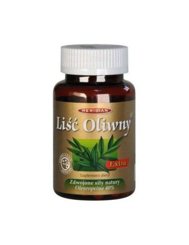 Liść Oliwny Extra (40%) - 60 kaps - Meridian