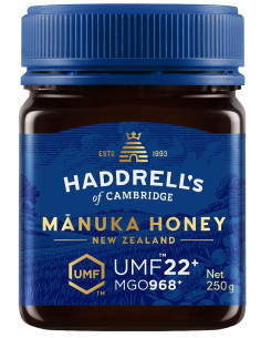 MIÓD MANUKA MGO 968+ UMF 22+ 250 g - HADDRELL'S OF CAMBRIDGE
