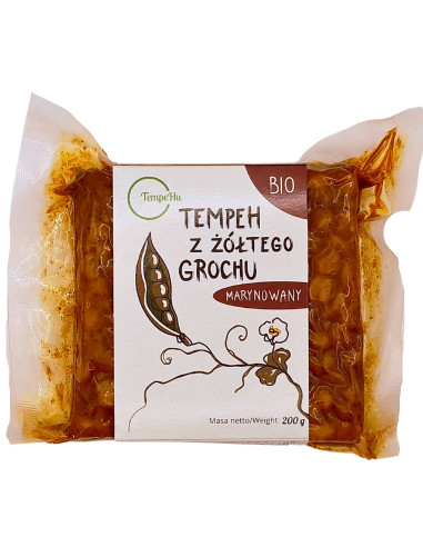 TEMPEH Z GROCHU ŻÓŁTEGO MARYNOWANY BIO 200 g - TEMPEHU