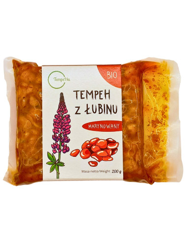 TEMPEH Z ŁUBINU MARYNOWANY BIO 200 g - TEMPEHU