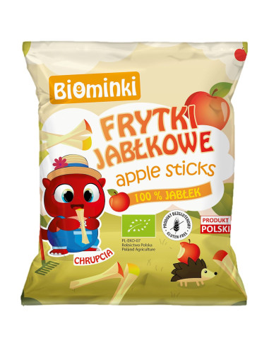 FRYTKI JABŁKOWE BEZGLUTENOWE BIO 40 g - BIOMINKI
