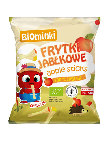 FRYTKI JABŁKOWE BEZGLUTENOWE BIO 40 g - BIOMINKI