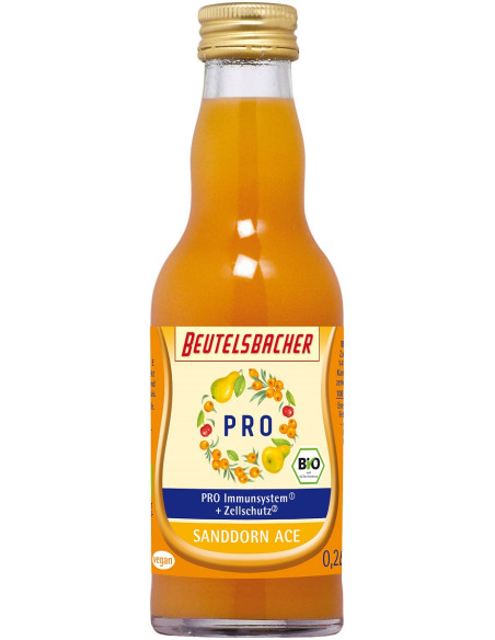 SHOT NA ODPORNOŚĆ GRUSZKA - ROKITNIK - MARCHEW BIO 200 ml - BEUTELSBACHER